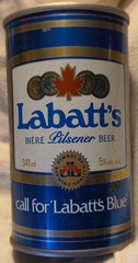 Labatt’s Blue Beer Can – Canada – 341 ml – (about 12 Oz) – Button Top @1973