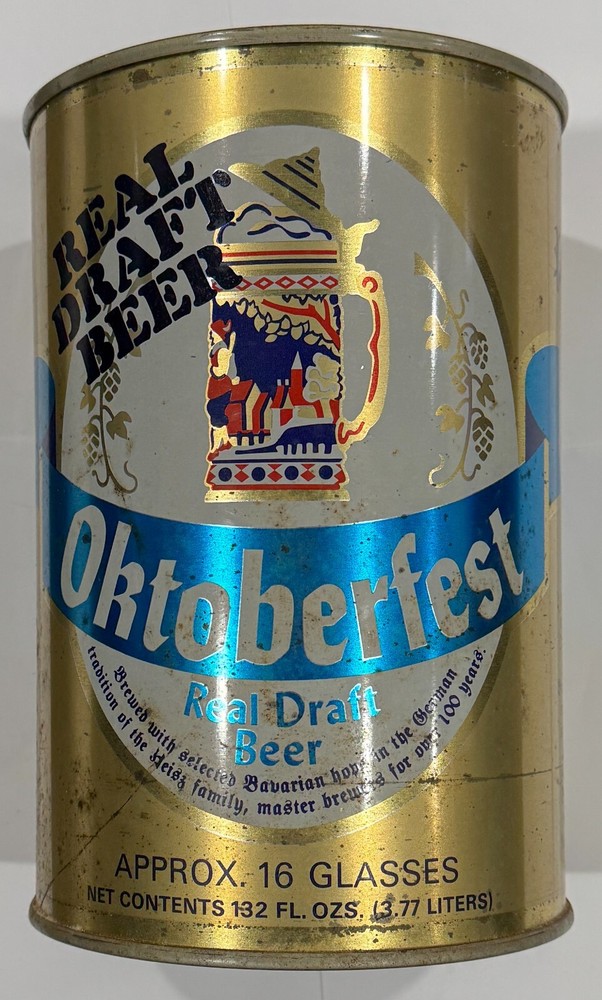 Oktoberfest * Real Draft Beer * Empty Can * 132 Oz * 3.77 Liter