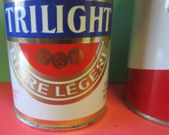 2 VINTAGE CARLING O’KEEFE LTD TORONTO STEEL BEER CAN IMPORTED CINCI TRILIGHT