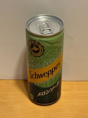 Empty Can Schweppes Melon Soda Japan Collectible Coca Cola Furano Exclusive Rare
