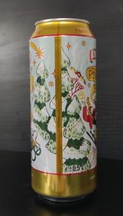Empty 2023 Ožujsko Christmas Beer can – 500 ml – BOTTOM opened (Croatia)