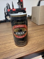 VINTAGE PREMIUM EXPORT LAGER SWAN 375 ML BLACK ALUMINUM BEER CAN FROM AUSTRALIA