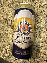 paulaner oktoberfest 2022 1 liter beer can empty code 11161 Empty Germany