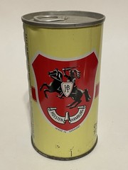 Holsten Lager empty beer can, straight steel, Germany, OI on lid