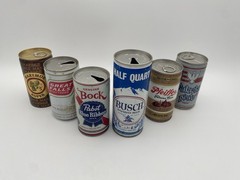 Collectible Beer Can Bundle – Vintage Mixed Brand Six Pack #16 – 1970’s-1980’s