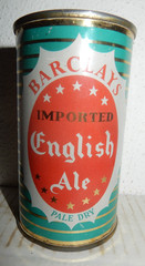 BARCLAYS ENGLISH ALE Flat Top Beer can from ENGLAND (340ml) Empty !!