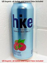 Empty Beer Can HIKE RASBERRY by Obolon 500 ml. Ukraine 2025 Bottom Open Collect