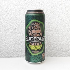 Empty 2022 Radegast Ratar Beer can; 500 ml/16.9 fl oz; BOTTOM (Czech Republic)