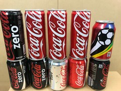THAILAND Thai Coca-Cola COKE can x10 2010 FIFA World Cup phrases ZERO rare set