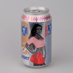 2000 TECATE Light Beer Can Sports Model PINUP GIRL 12 oz Aluminum Tab Top MEXICO