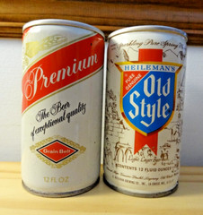 Premium Grain Belt and Old Style (Heileman’s Products) Steel Beer Cans