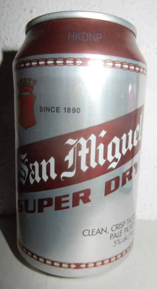 OCOC SAN MIGUEL SUPER DRY Beer can from PHILIPPINES (330ml) Empty Beercan !!