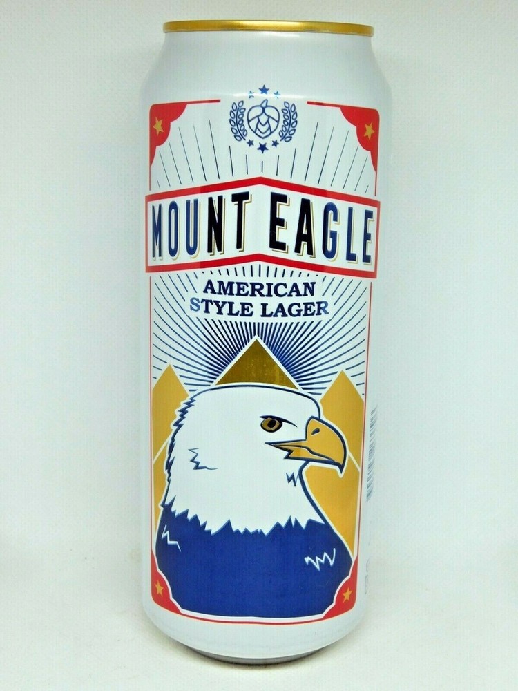 Empty Beer Can MOUNT EAGLE American Style Lager 500 ml. Germany 2021 Bottom Open