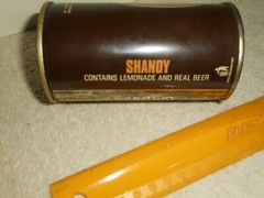 Schweppes Lemonade Shandy Beer Can 11.5 oz Steel Schweppes Ltd. London 1970s