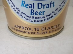 OKTOBERFEST REAL DRAFT BEER Flat Top Gallon Beer Can 3.77L Liter Steel CANADA