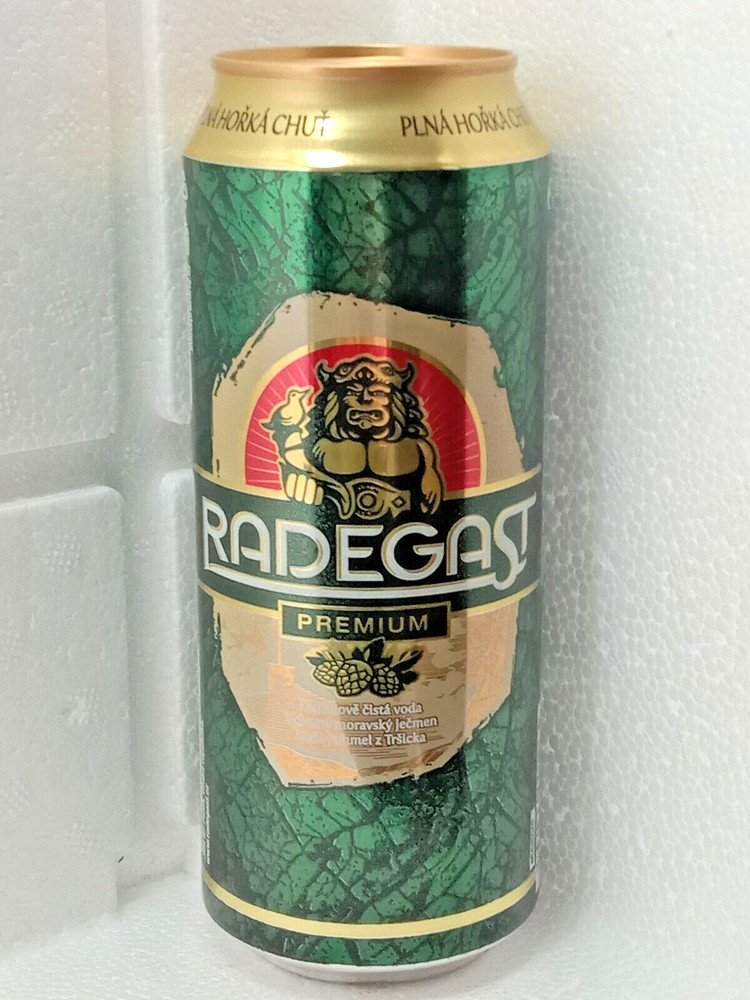 Empty Beer Can RADEGAST 500 ml. Czechia 2015 Top Open!