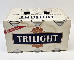 TRILIGHT Extra Light Beer Cans 6 Pack w/ Cardboard Carrier Carling O’Keefe VG