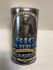 COOPER AND SONS BIG BARREL AUSTRALIAN LAGER Empty can. 24 OZ.