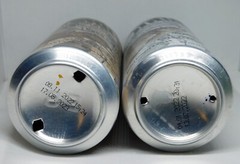 Empty Beer Cans LESHCH PoltavPivo 500 ml. Ukraine 2024 Bottom open Set of 2 pcs.
