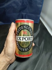 Vintage 1970s Frydenlunds Beer Can Empty Can Bottom Opened
