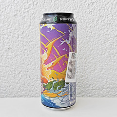 Empty Mangoa Milkshake DIPA Beer can; 500 ml; TOP opened (Dogma Brewery, Serbia)