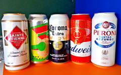 x5 BEER CANS FIFA CLUB FOOTBALL WORLD CUP 2025 BUDWEISER, PERRONI, CORONA, INDIA