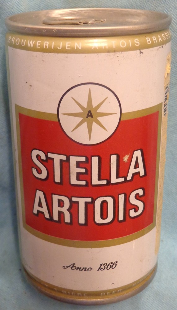 Stella Artois Beer Can – Holland – Steel – .33 L – 11.5 UK Oz @1970’s
