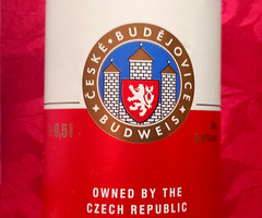 x3 EMPTY 440/500ml BEER CANS BUDWEISER BUDVAR CZECH, SAINTE ETIENNE & GALAHAD UK