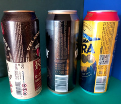 SET x 3 EMPTY 500ml BEER CANS POLISH KARPACKIE, KOZEL CERNY & TATRA JASNE POLSKA