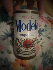 MODELO ESPECIAL CERVEZA STRAIGHT EDGE STEEL BEER CAN HENCHO EN MEXICO