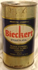 Bieckert Beer Can – Argentina – 350 ml – Heavt Steel – 1970’s