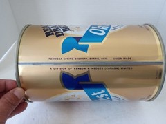 OKTOBERFEST REAL DRAFT BEER Flat Top Gallon Beer Can 3.77L Liter Steel CANADA