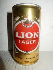 LION LAGER Steel Beer can from SOUTH AFRICA (340ml) Empty Beercan !!