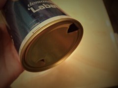 LABATT’S BLEU BIERE BEER 12 OZ STRAIGHT EDGE STEEL CAN MONTREAL QUEBEC, CANADA