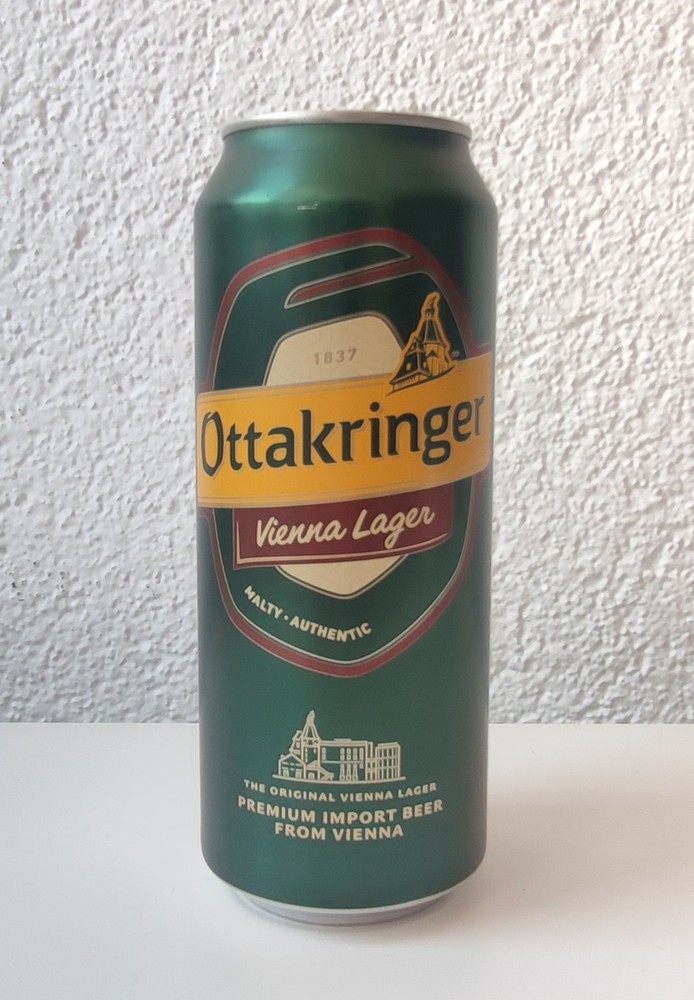 Empty 2024 Ottakringer Vienna Helles Lager Beer can – 500 ml – BOTTOM (Austria)