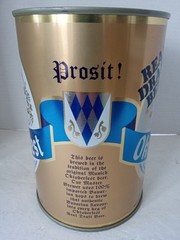 OKTOBERFEST REAL DRAFT BEER Flat Top Gallon Beer Can 3.77L Liter Steel CANADA