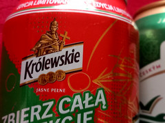 x 3 EMPTY 440/500ml BEER CANS CORONA, KROLEWSKIE LEGIA FOOTBALL CLUB & GALAHAD
