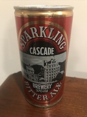 Cascade Sparkling Bitter Ale. Australia. 12.5 Oz. Seamed Crimped Steel.