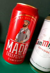 SET x 3 EMPTY 440ml BEER CANS SCOTLAND Mc EWANS CHAMPION, MADRI SPAIN MADRID