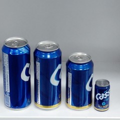 Cass Beer Can Empty. 2pieces set