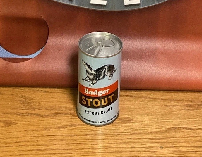 Badger Export Stout Pull Tab Beer Can UK Old