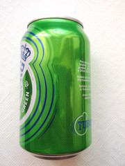 TUBORG GREEN from POLAND 2023 empty beer can 330ml top opened