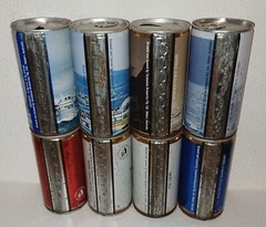 EMPTY Nice set 8 Australian beer cans from Cascade Draught SSteel 370ml