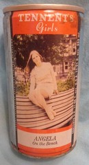 Tennent’s Lager Beer Cans – UK – Angela on the Bench – 333 ml…11.21 oz