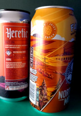 SET x 3 EMPTY 440ml ENGLISH BEER CANS NORTHERN MONK BREWERY LEEDS HERETIC, FAITH