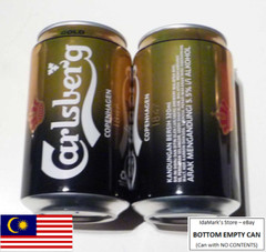 EMPTY – CARLSBERG GOLD BLACK 2012 Beer can 320ml MALAYSIA 1847 Design Asia Rare