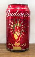 Empty Budweiser 2022 FIFA World Cup 355ml Beer Can
