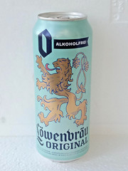 LOWENBRAU Original Alkoholfrei Empty Beer Can 500ml Ukraine 2025 Bottom Open