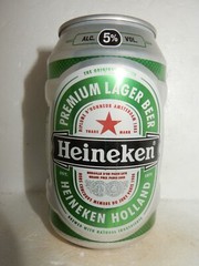 HEINEKEN Premium Lager Beer can from HOLLAND for U.K. (33cl) Empty !