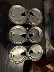Lion Lager Beer Cans 6 Pk Empty (Numbers 7 to 12 on Cans)